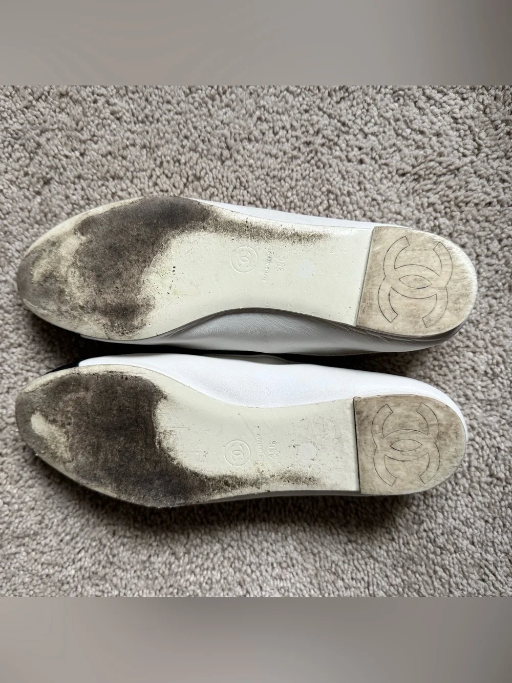 CHANEL 24C Maryjane Ballerina Flats, No Leg warmers, Size 39